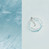 Fengling | Gradient Aquamarine Wrap Bracelet – Calm & Good Fortune